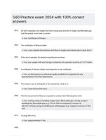 G60 Practice exam 2024 with 100% correct answers