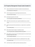 CA Property Managment Study Guide Graded A+