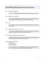 CES EXAM 2024 Questions and Answers
