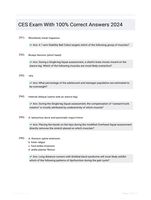 CES Exam With 100% Correct Answers 2024
