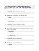 CES Exam Questions and Answers Latest Updates 2024( A+ GRADED 100% VERIFIED).