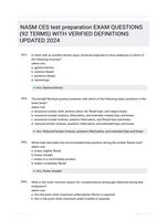 NASM CES test preparation EXAM QUESTIONS (92 TERMS) WITH VERIFIED DEFINITIONS UPDATED 2024