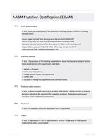 NASM Nutrition Certification (EXAM)