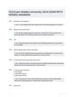 CES Exam-Walden  University 2024 EXAM WITH VERIIED  ANSWERS