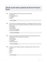 (Study Guide latest updated) & Review Practice Tests