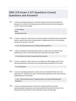 NSG 376 Exam 2 ATI Questions Correct Questions and Answers!