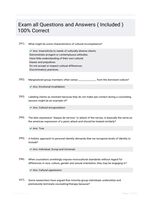 Exam all Questions and Answers ( Included ) 100% Correct