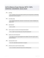 ALTA Alliance Exam Review WITH 100%  VERIFIED ANSWERS  2024/2025