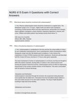NURS 615 Exam II Questions with Correct Answers