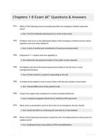 Chapters 1-8 Exam - Questions & Answers