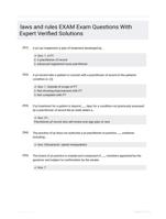 laws and rules EXAM Exam  Questions With Expert Verified  Solutions