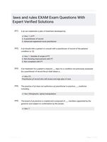 laws and rules EXAM Exam  Questions With Expert Verified  Solutions