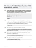 511 Midterm/Final EXAM Exam  Questions With Expert Verified  Solutions