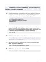 511 Midterm/Final EXAM Exam  Questions With Expert Verified  Solutions