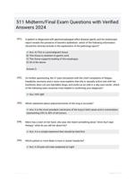 511 Midterm/Final Exam Questions with Verified Answers 2024