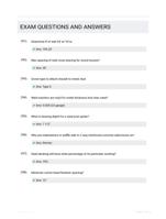 EXAM QUESTIONS AND ANSWERS