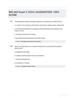 BIO 669 Exam 2 2024 | GUARANTEED 100% SCORE