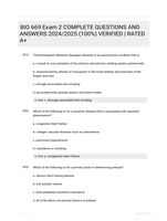 BIO 669 Exam 2 COMPLETE QUESTIONS AND ANSWERS 2024/2025 (100%) VERIFIED | RATED A+
