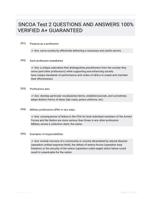 SNCOA Test 2 QUESTIONS AND ANSWERS 100% VERIFIED A+ GUARANTEED