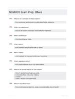 NCMHCE Exam Prep: Ethics