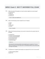 MRSO: Exam 2 - BIO171 MICROBIO FULL EXAM