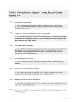 HDEV 4th edition chapter 1 test Study Guide Rated A+