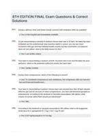 8TH EDITION FINAL Exam Questions & Correct Solutions