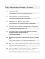Exam Questions and Answers Graded A