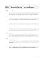 MCAT - General Chemistry Already Passed