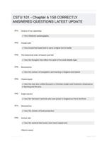 CSTU 101 - Chapter 6 150 CORRECTLY ANSWERED QUESTIONS LATEST UPDATE