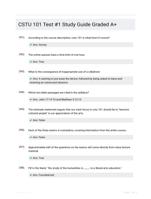 CSTU 101 Test #1 Study Guide Graded A+