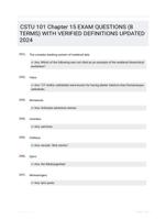 CSTU 101 Chapter 15 EXAM QUESTIONS (8 TERMS) WITH VERIFIED DEFINITIONS UPDATED 2024