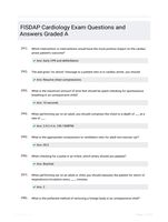 FISDAP Cardiology Exam Questions and Answers Graded A