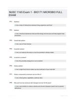 NUSC 1165 Exam 1 - BIO171 MICROBIO FULL EXAM