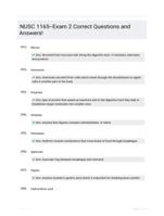 NUSC 1165--Exam 2 Correct Questions and Answers!