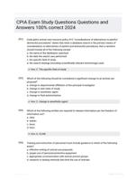 CPIA Exam Study Questions Questions and Answers 100% correct 2024
