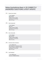Relias Dysrhythmia Basic A 55 CORRECTLY ANSWERED QUESTIONS LATEST UPDATE