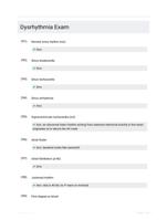 Dysrhythmia Exam