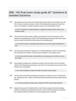 BIBL 106 final exam study guide - Questions & Detailed Solutions