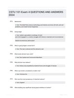 CSTU 101-Exam 4 QUESTIONS AND ANSWERS 2024