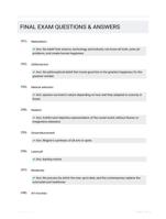 FINAL EXAM QUESTIONS & ANSWERS