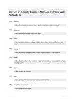CSTU 101 Liberty Exam 1 ACTUAL TOPICS WITH ANSWERS