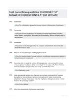 Test correction questions 23 CORRECTLY ANSWERED QUESTIONS LATEST UPDATE