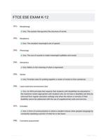 FTCE ESE EXAM K-12