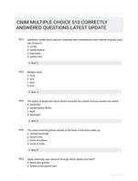 CNIM MULTIPLE CHOICE 510 CORRECTLY ANSWERED QUESTIONS LATEST UPDATE