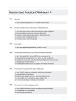 Randomized Practice CNIM exam A