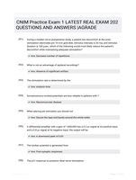 CNIM Practice Exam 1 LATEST   REAL EXAM 202 QUESTIONS AND ANSWERS |AGRADE