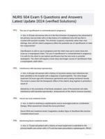 NURS 504 Exam 5 Questions and Answers Latest Update 2024 (verified Solutions)