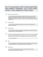NU-713 Final EXAM LATEST EXAM QUESTIONS  AND CORRECT ANSWERS / CALT STUDY  GUIDE LATEST  | 100% COMPLETE  STUDY GUIDE
