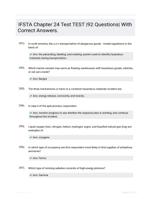 IFSTA Chapter 24 Test TEST |92 Questions| With Correct Answers.